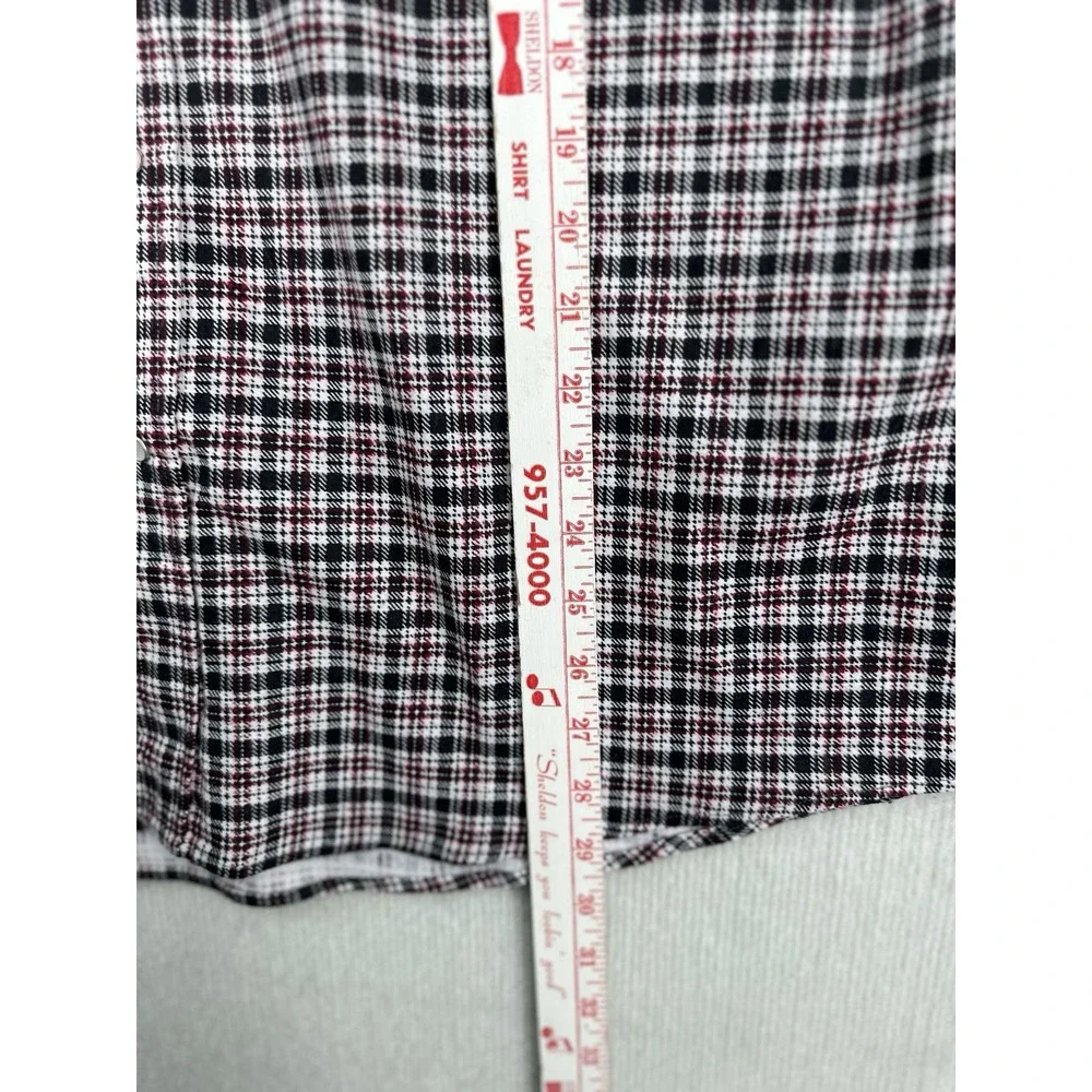 Vintage Haband Casual Joe Men's XL Plaid Pearl Snap Western Shirt Cotton 0434